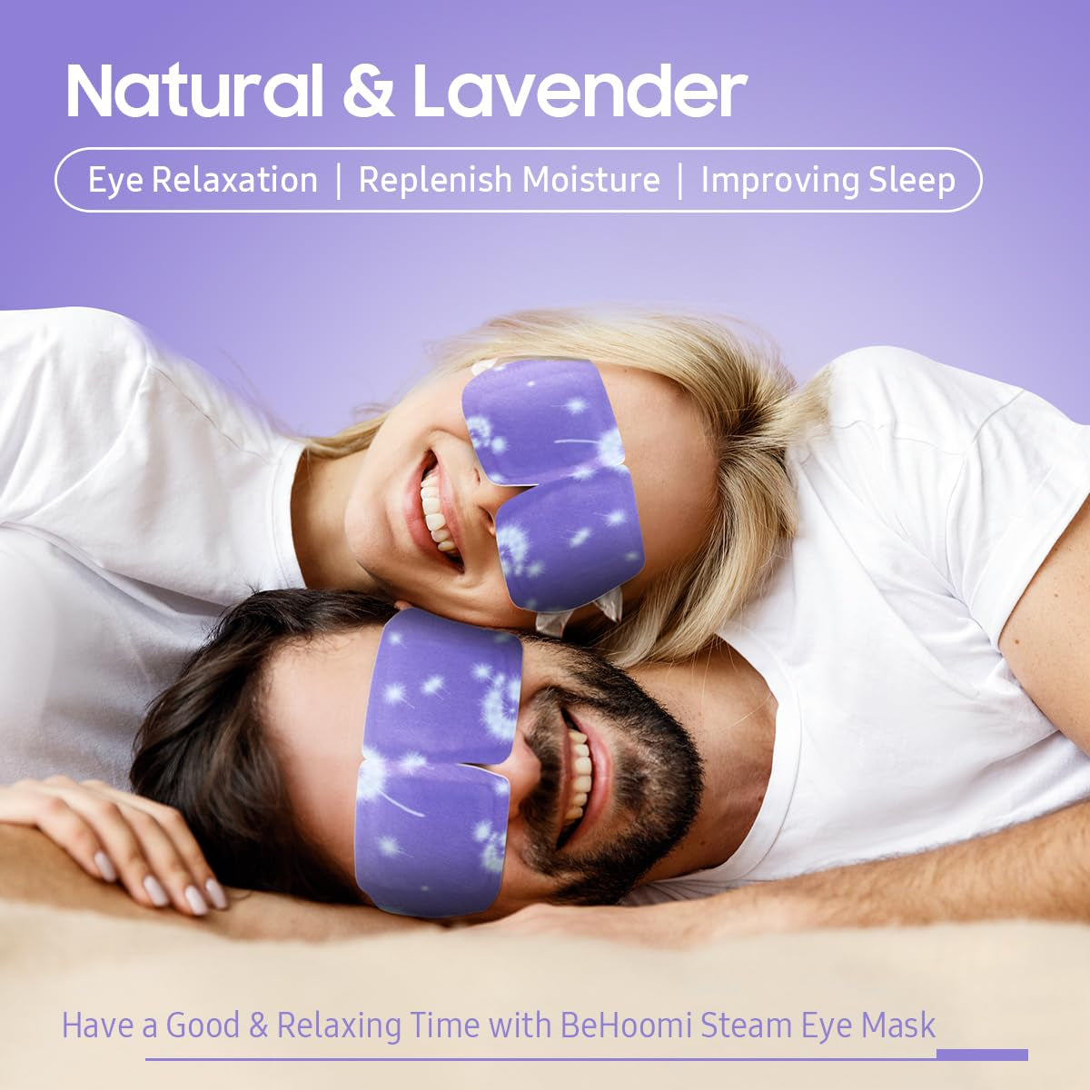 Steam Eye Mask, 20 Packs Heated Eye Mask, Self Heating Disposable SPA Warm Compress for Eyes (Lavender & Chamomile)